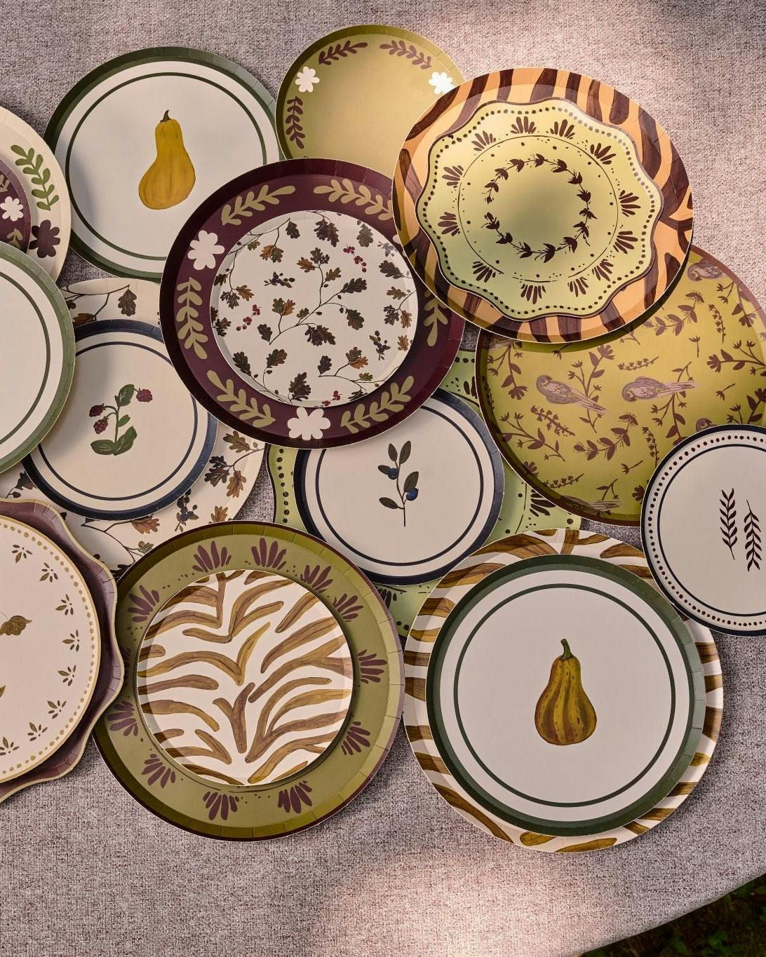 Plume Dinner Plate Set - Mint