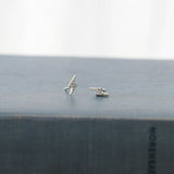 Lightning Bolt Crystal Stud Earrings