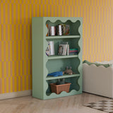 Lido Wave Bookcase in Light Sage