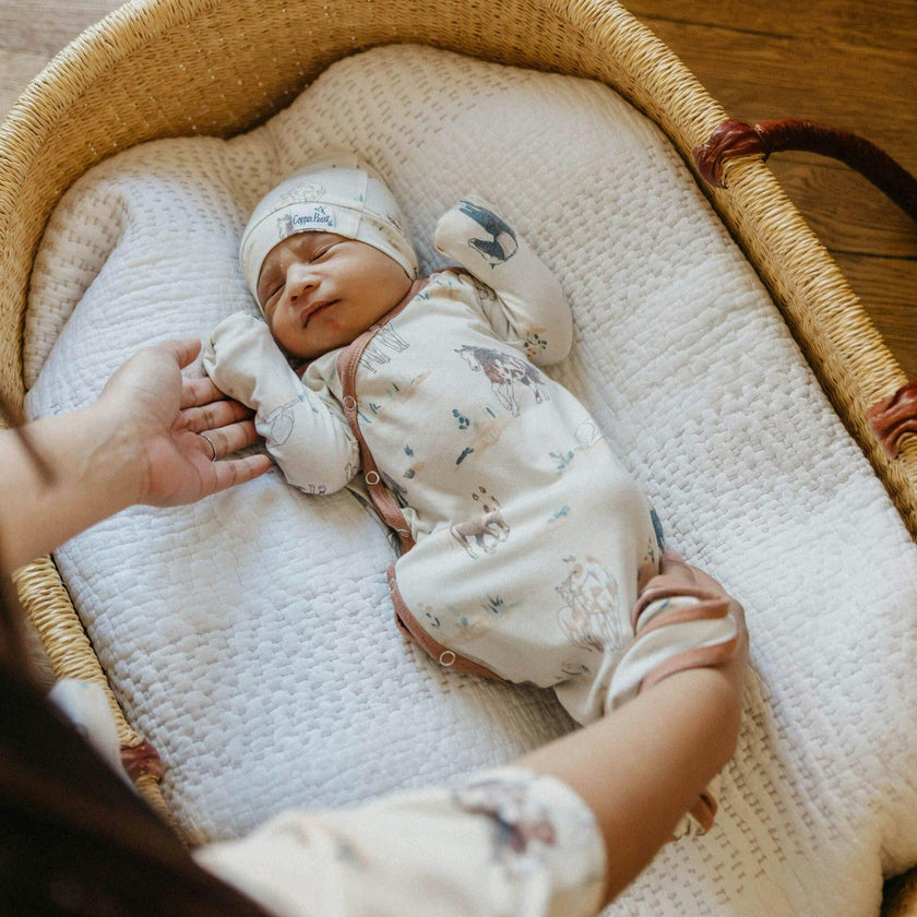 Newborn Knotted Gown - Montana