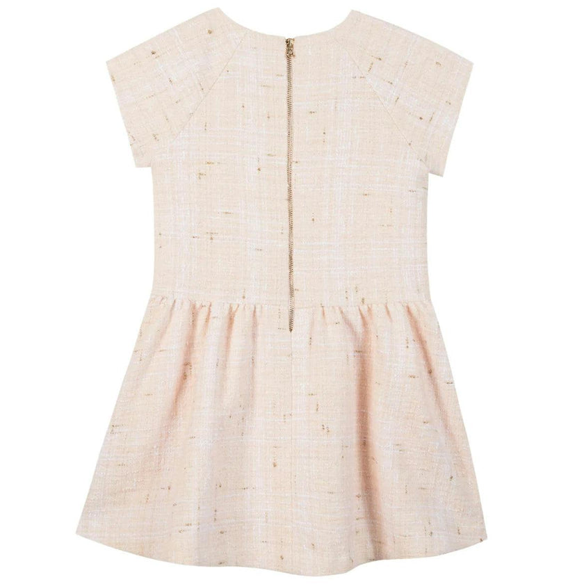 TARTINE ET CHOCOLAT Golden Pale Rose Party Dress