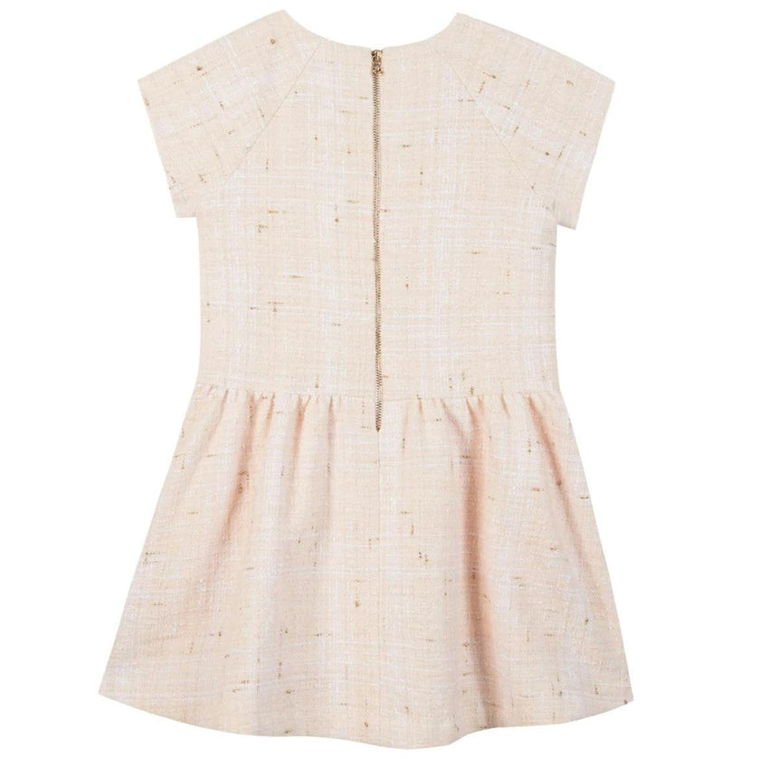 TARTINE ET CHOCOLAT Golden Pale Rose Party Dress