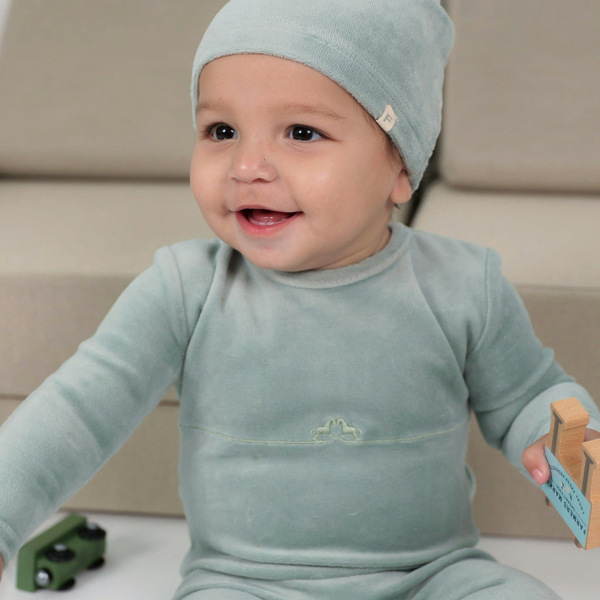 Rocking Stretch Onesie Blue