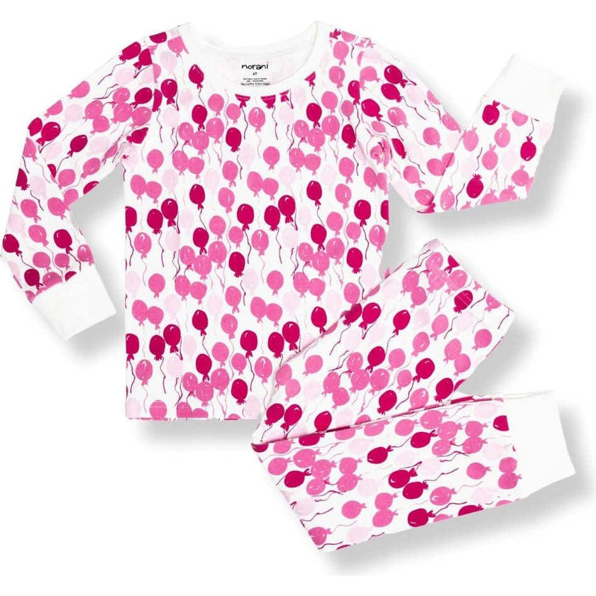 Print Long Sleeve Cuffed Pajamas