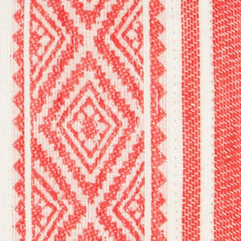 Noa Womens Maxi Kaftan Red Dobby Stripe, Red Dobby Stripe