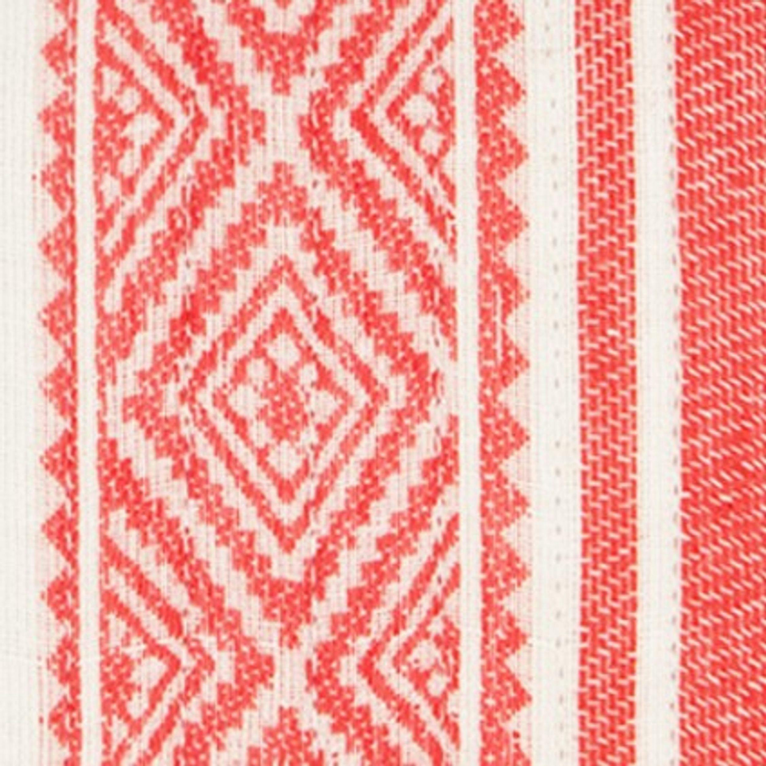 Noa Womens Maxi Kaftan Red Dobby Stripe, Red Dobby Stripe