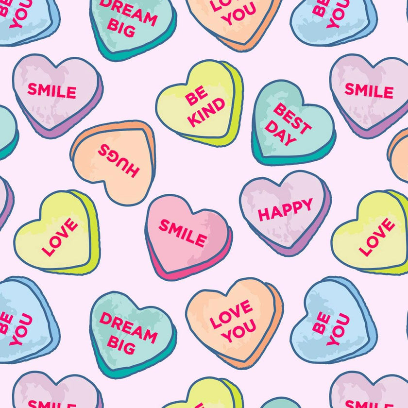 Long Sleeve Pajama Set - Candy Hearts