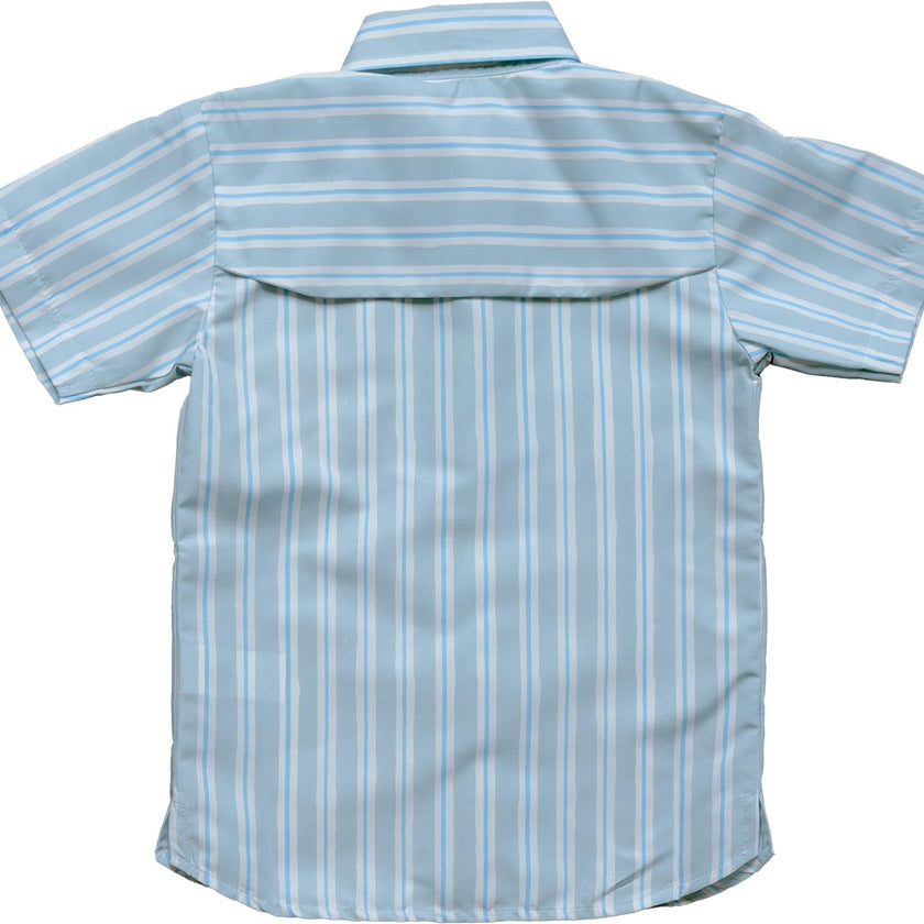 Sporting Shirt in Stripe In Blue Jay