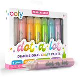 Dot-a-Lot 3D Dimensional Craft Paint - Pearlescent - Set of 8