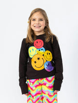 Smiley Faces Long Sleeve Top