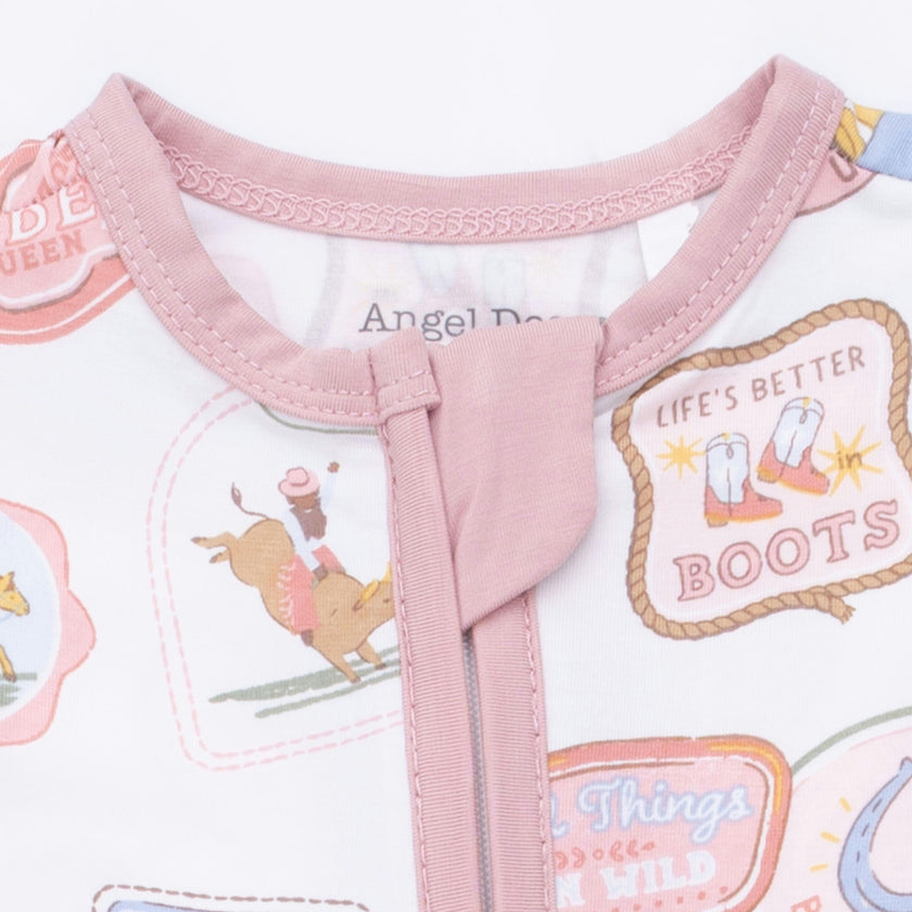 Rodeo Patches Pink - Convertible Romper