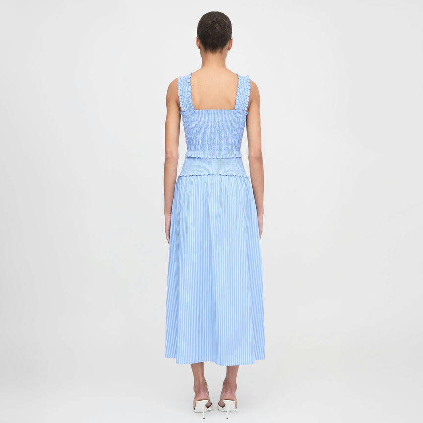 The Azalea Nap Top - Blue Stripe