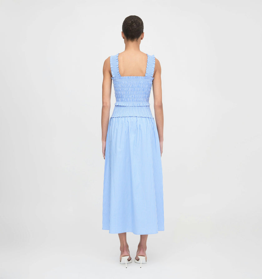 The Azalea Nap Top - Blue Stripe