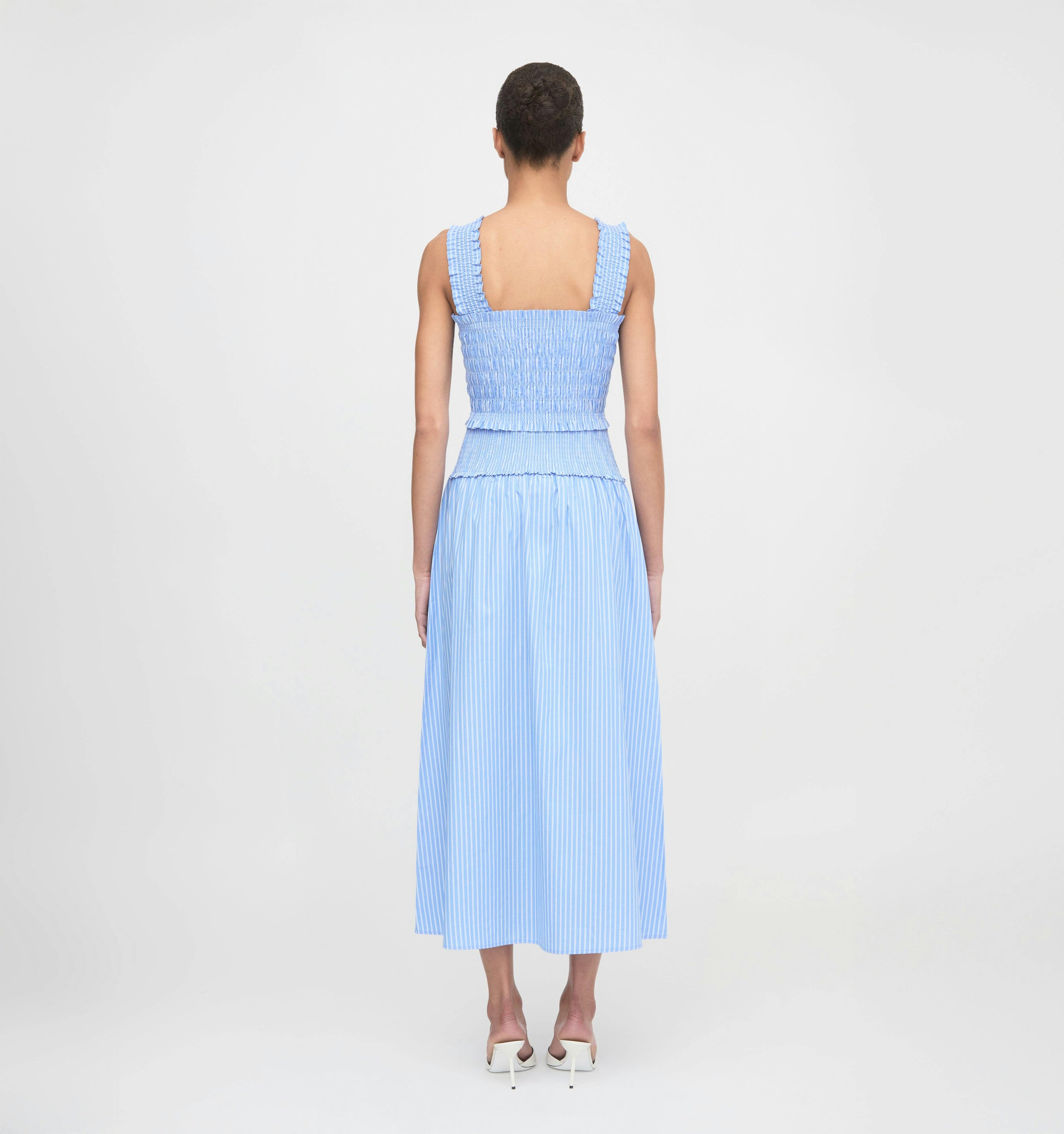 The Azalea Nap Top - Blue Stripe