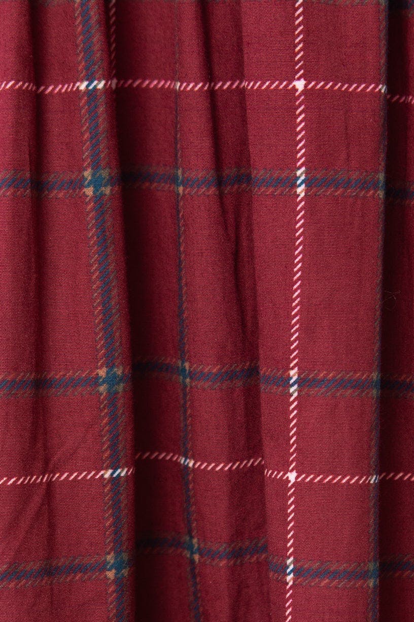 Hattie Dress in Burgundy Plaid