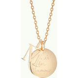 Personalized Alphabet Necklace, 14k Gold Plated
