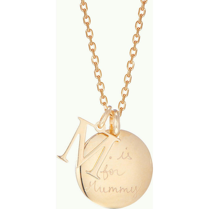 Personalized Alphabet Necklace, 14k Gold Plated