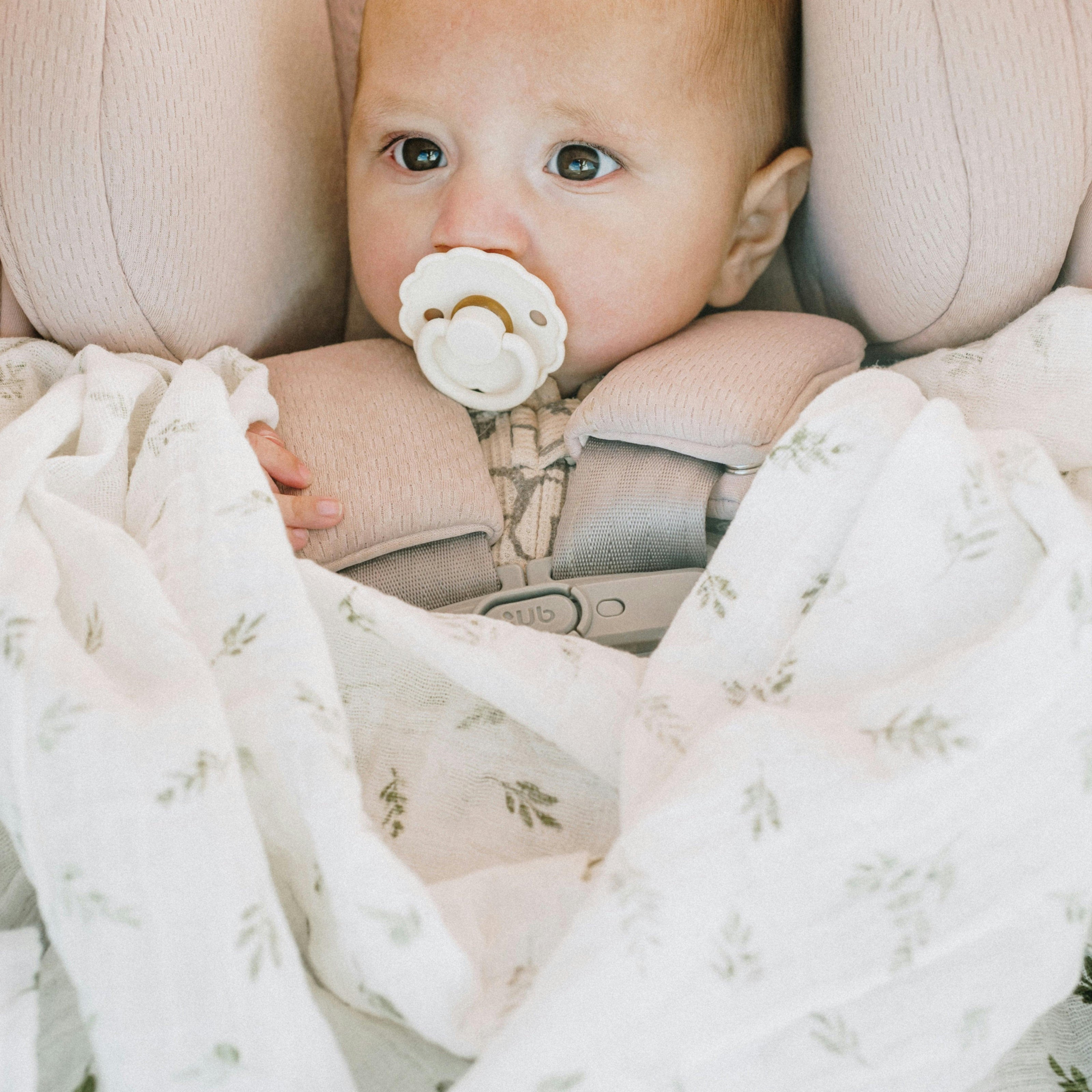 Organic Cotton Muslin Swaddle Blanket 2 Pack - Yellow Roses