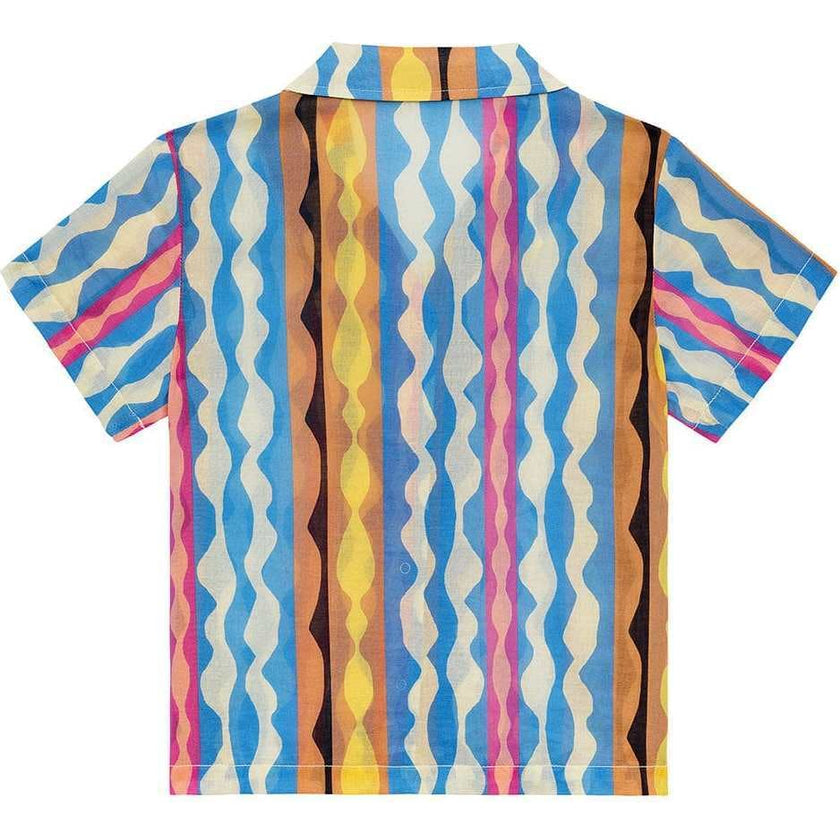 Abstract Mini Button Down Shirt