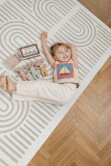 Premium Foam Haven Playmat | Linear, Putty | Toddlekind