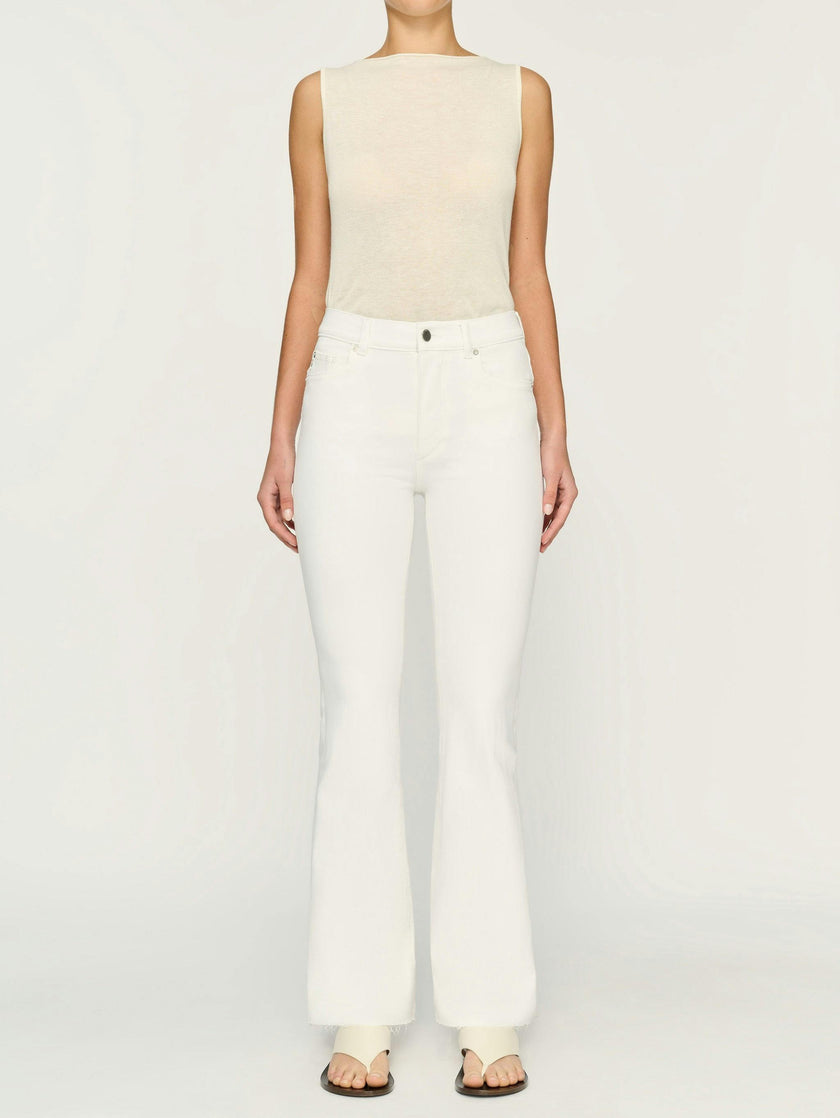 Bridget Boot High Rise Instasculpt 31.5" Jeans | White