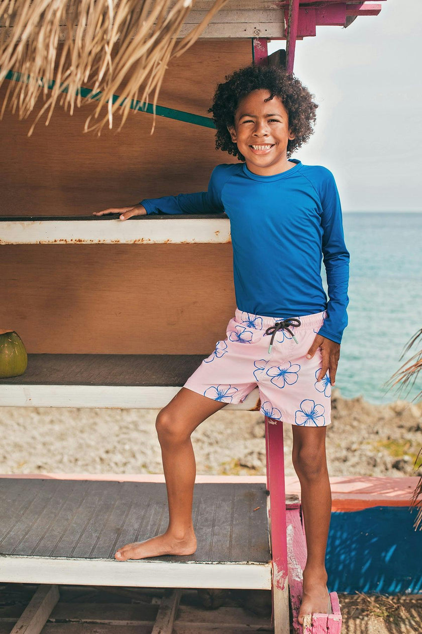 SEA FLOWER ROSADO - SWIMSHORTS