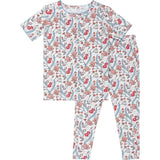 girls mercado bloom short sleeve pima pajamas set