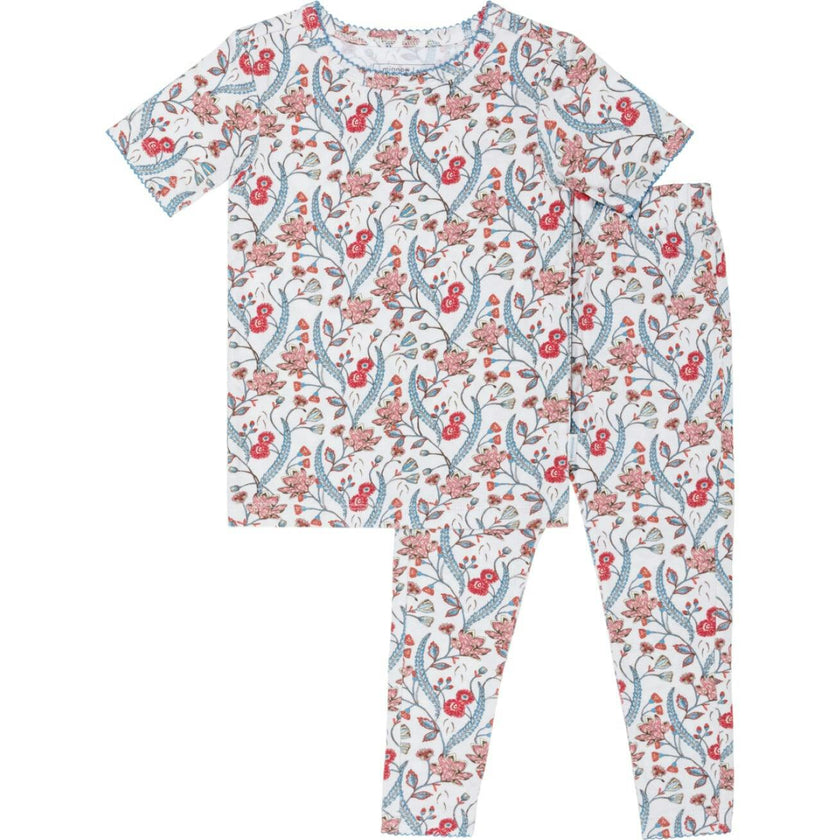 girls mercado bloom short sleeve pima pajamas set