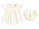 Sweetheart dress with ruffle bottom