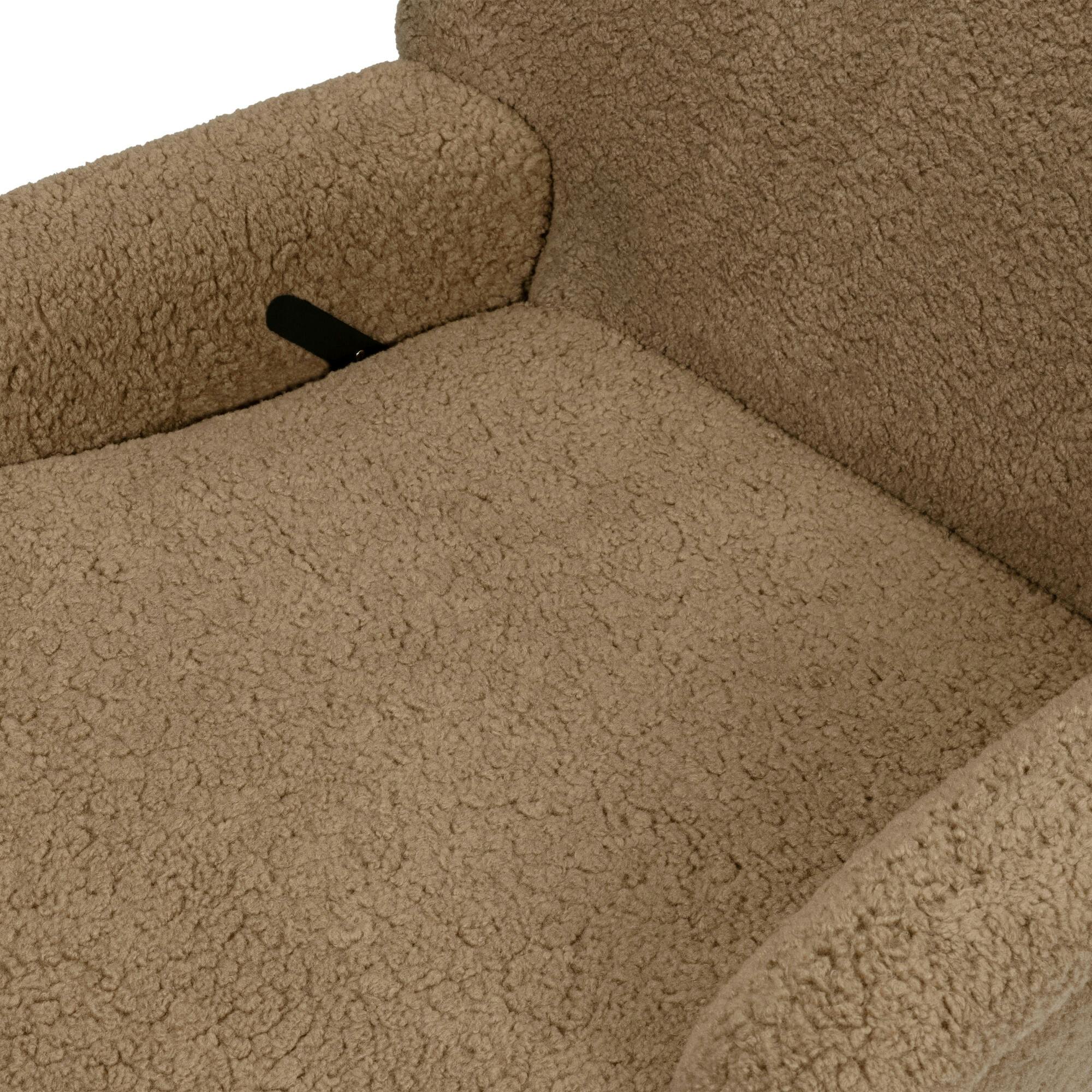 Winslow Extra Wide Recliner and Swivel Glider in Cortado Shearling