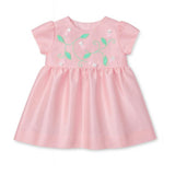 Dupioni Dress With Flower Vines