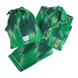 Green holiday pajama set - kids