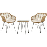 Alton 3-Piece Rattan Outdoor Lounge Set