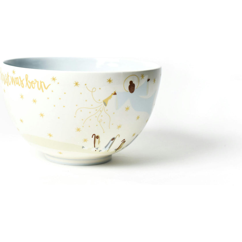 Neutral Nativity Footed Bowl Brown Skin