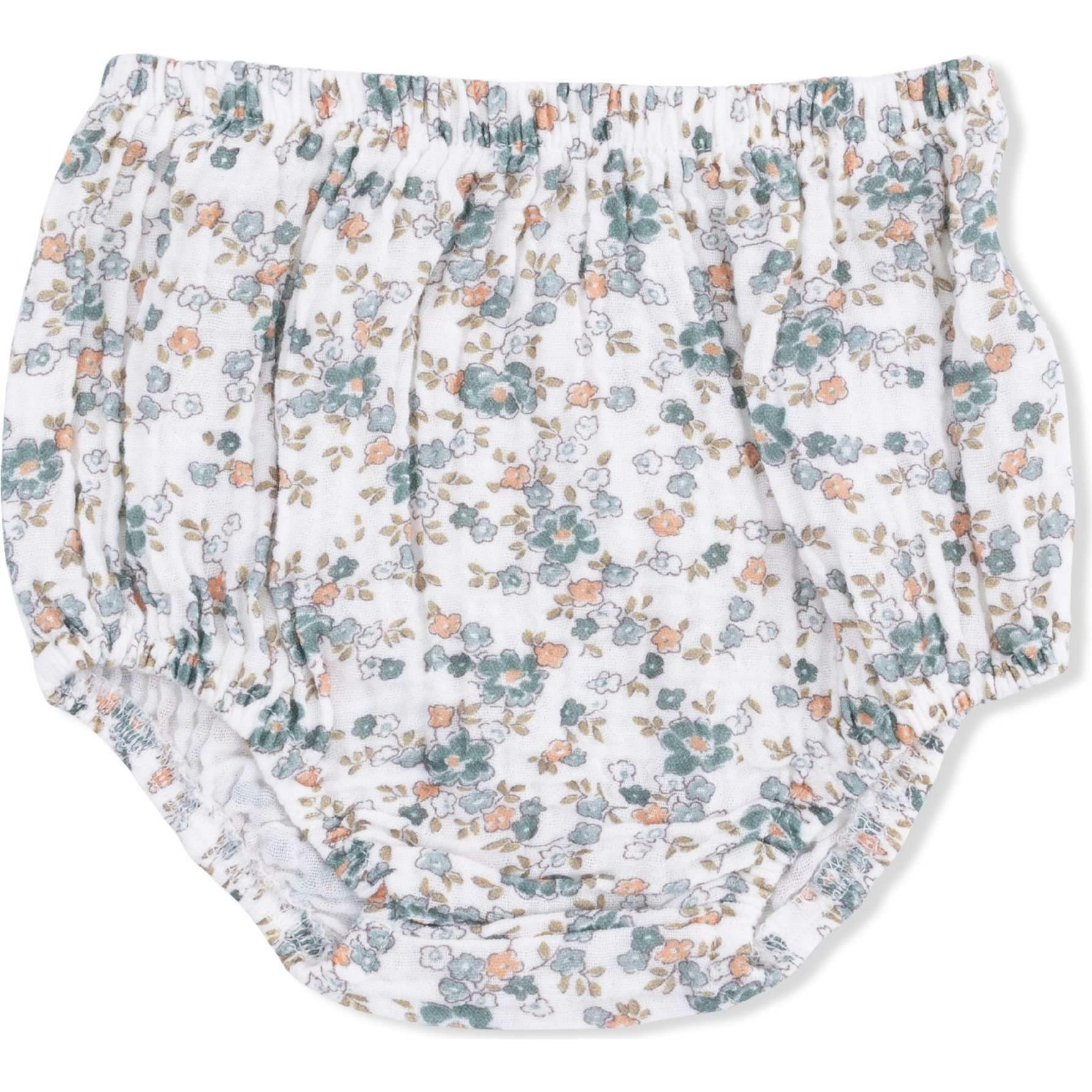 Camille Floral - Ruffly Strap Top and Bloomer