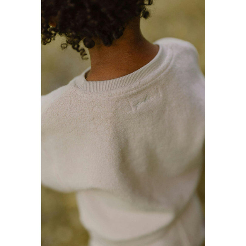 Teddy Fleece Dropped Shoulder Sweatshirt