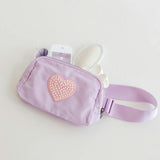 Pearl Heart Patch Belt Bag