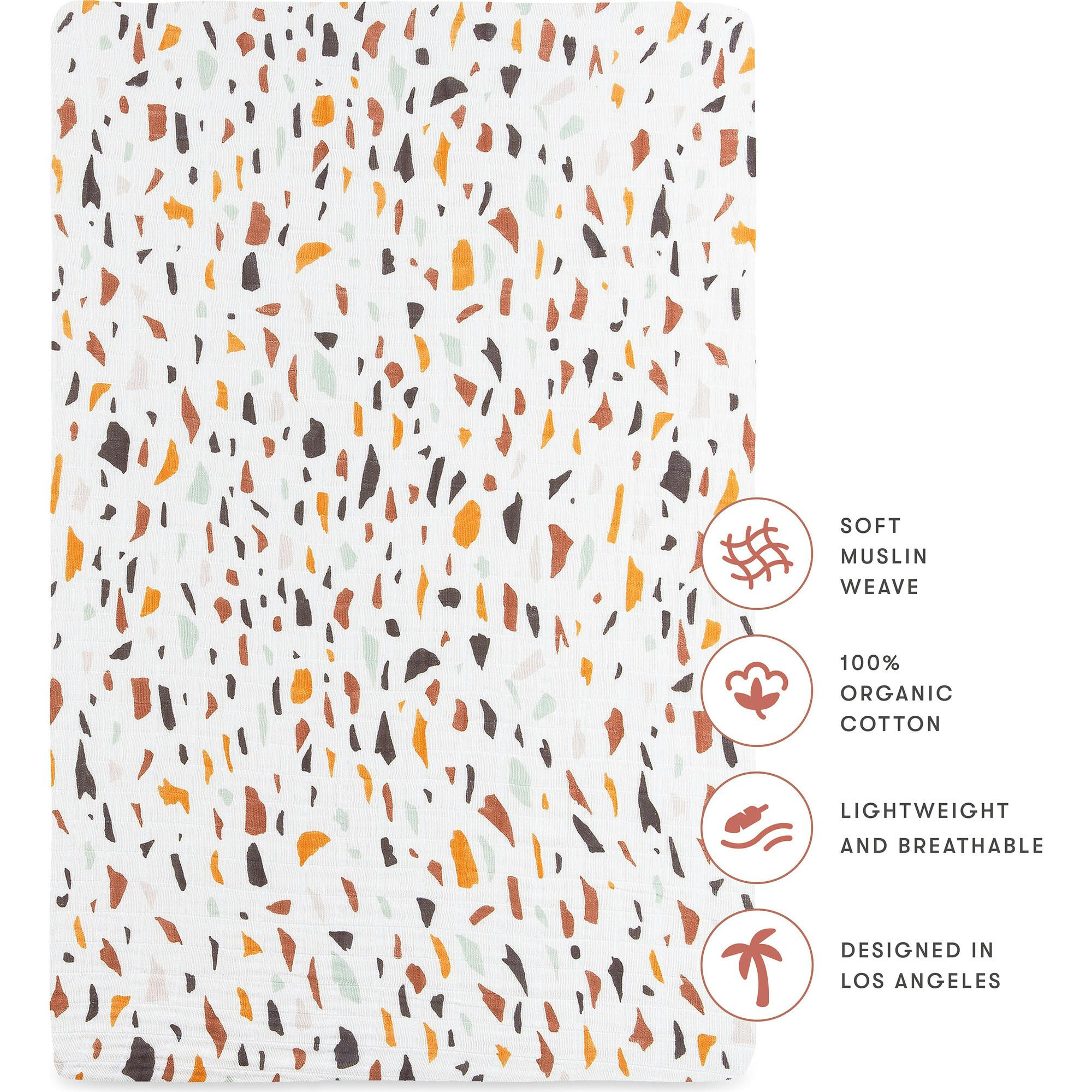 Organic Muslin Cotton Mini Crib Sheet