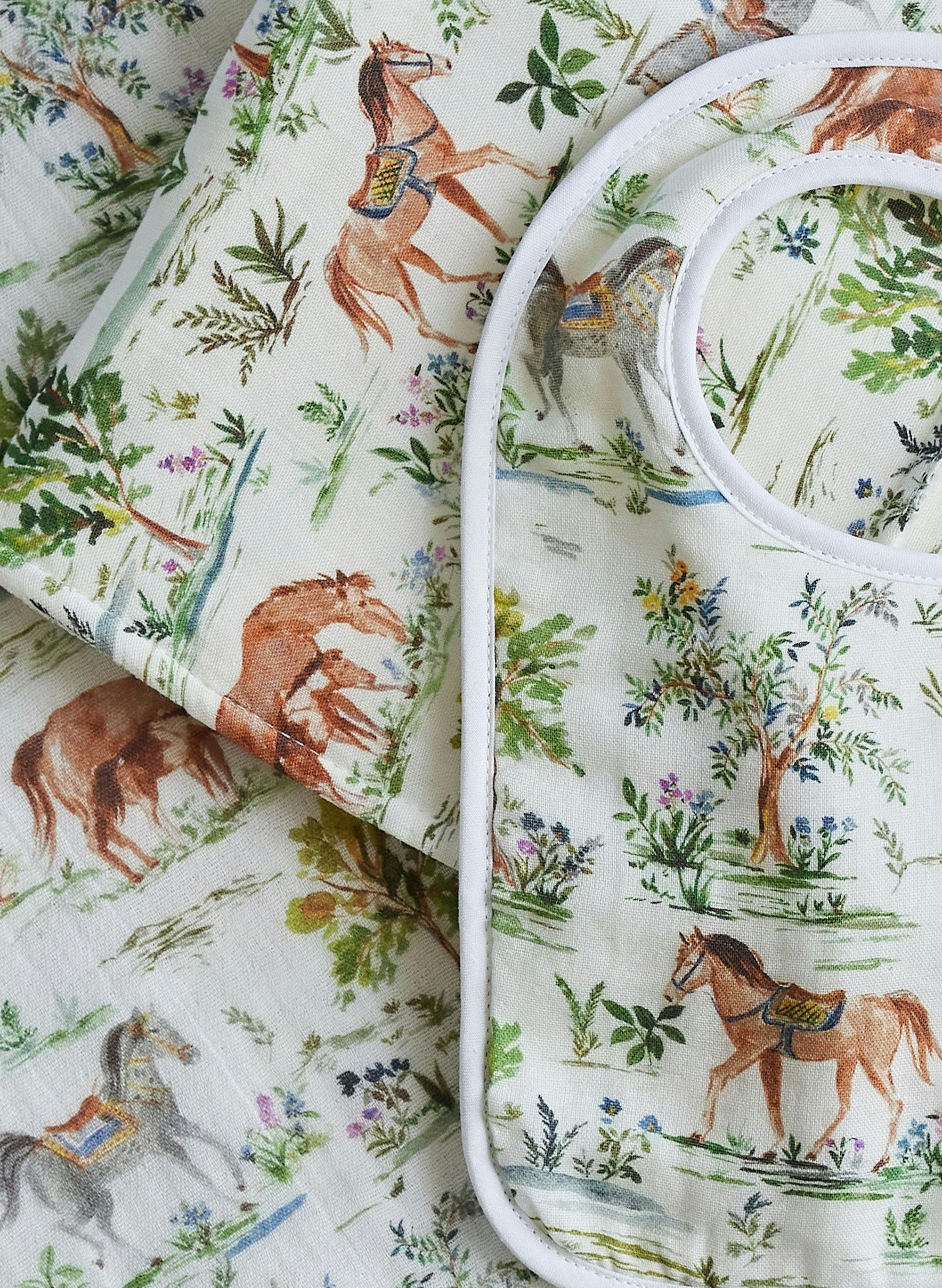 Oh Baby! Shawl Blanket, Bib & Burp Set - Hunter Pace
