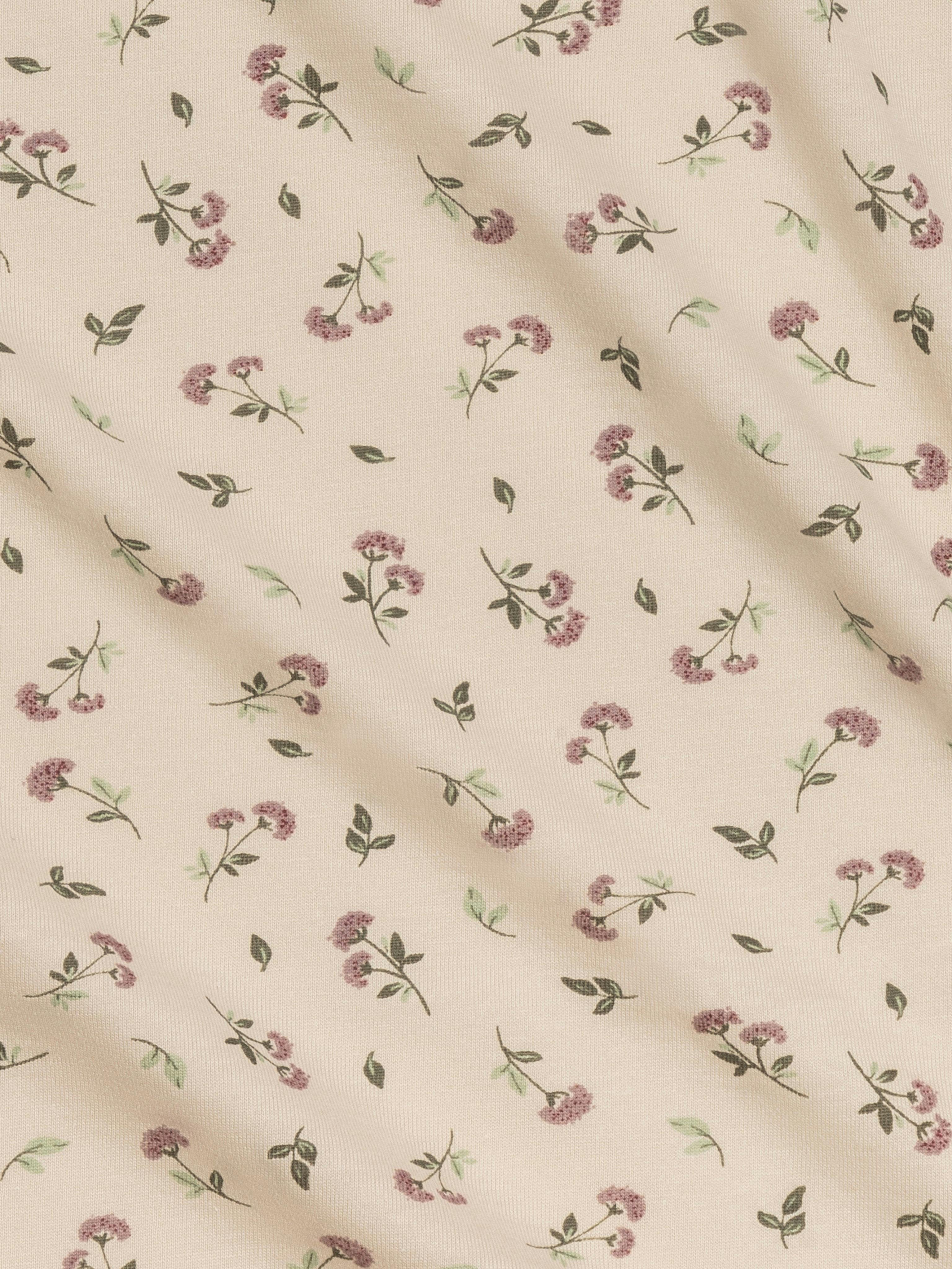 Swaddle Blanket Pamela Floral / Mist + Navy
