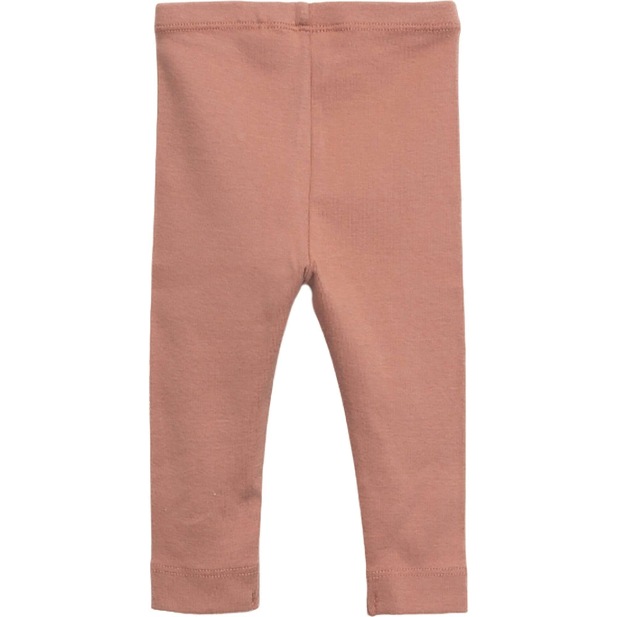 Jersey Elastic Waistband Cuffed Hem Leggings