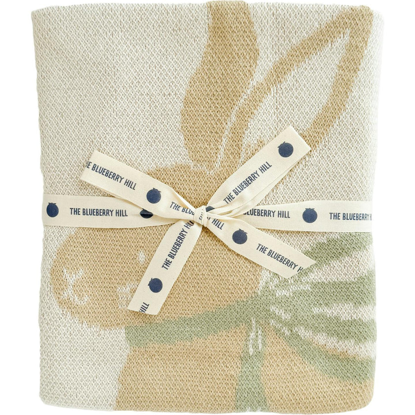 Pastel Floral Bunny Blanket | Organic Cotton
