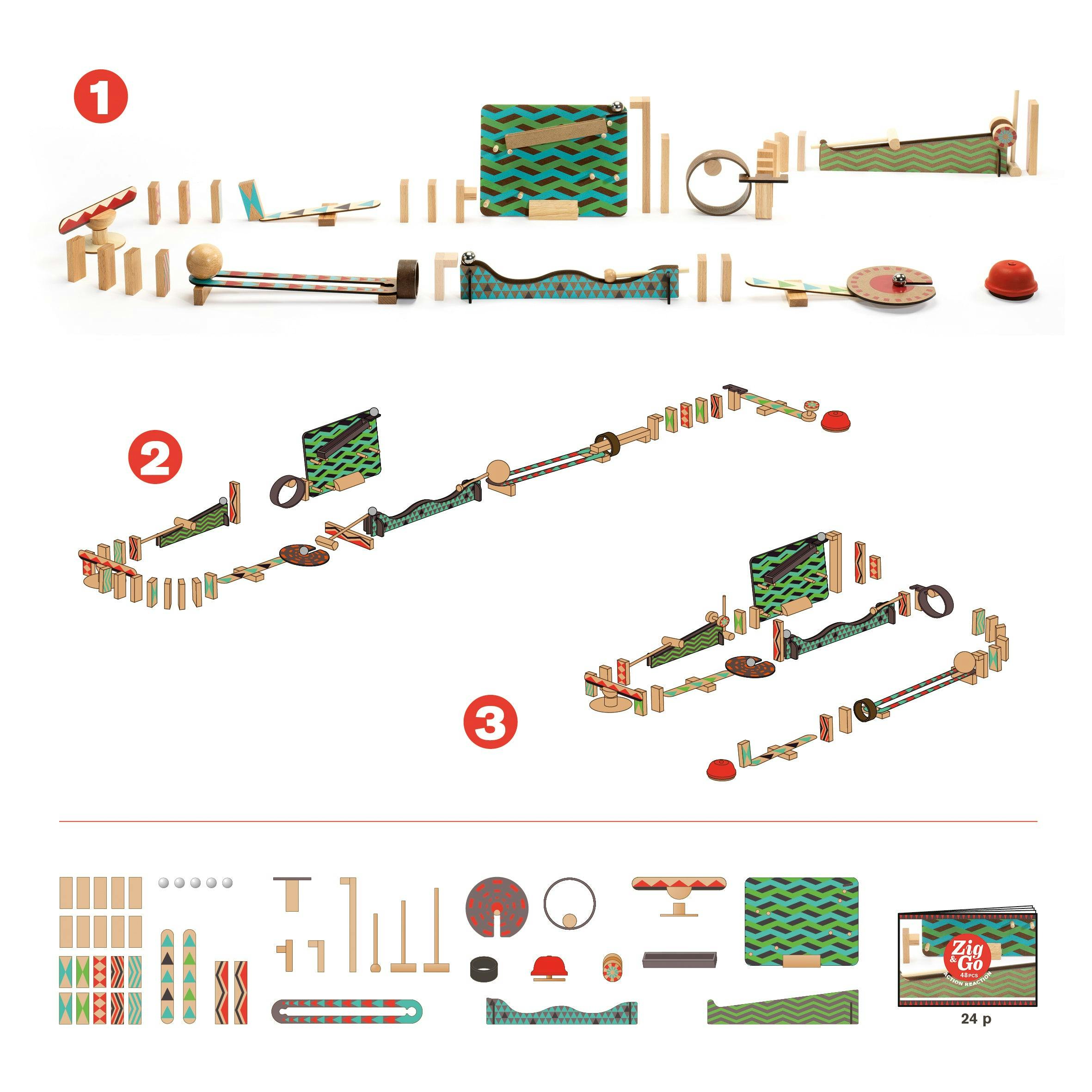 Zig & Go Big Boum Wall - 48 pcs