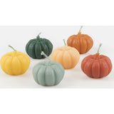 Mini Rainbow Pumpkin Candles