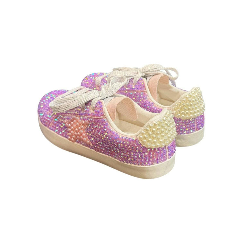 Bubble Gum Crystal Star Sneaker