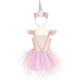 Pink Shimmer Unicorn Dress & Headband