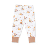 Woodland Animals with Pumpkins - Short Sleeve Loungewear Set