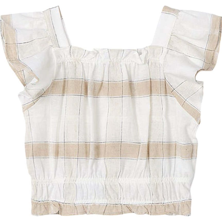 Striped Loose Ruffle Shirt