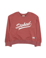 Ryder Stoked Sweatshirt - Canyon Red French Terry