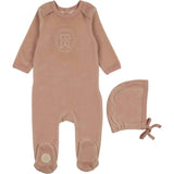 MT Embossed Footie & Hat Set
